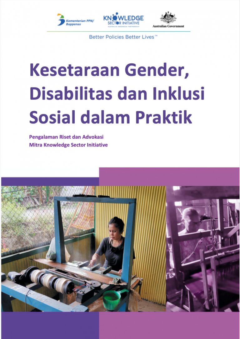 Kesetaraan Gender Disabilitas Dan Inklusi Sosial Dalam Praktik Pengalaman Riset Dan Advokasi